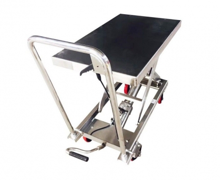 Передвижной гидравлический подъемный стол OXLIFT OX F-50-STEEL (нержавеющая сталь)